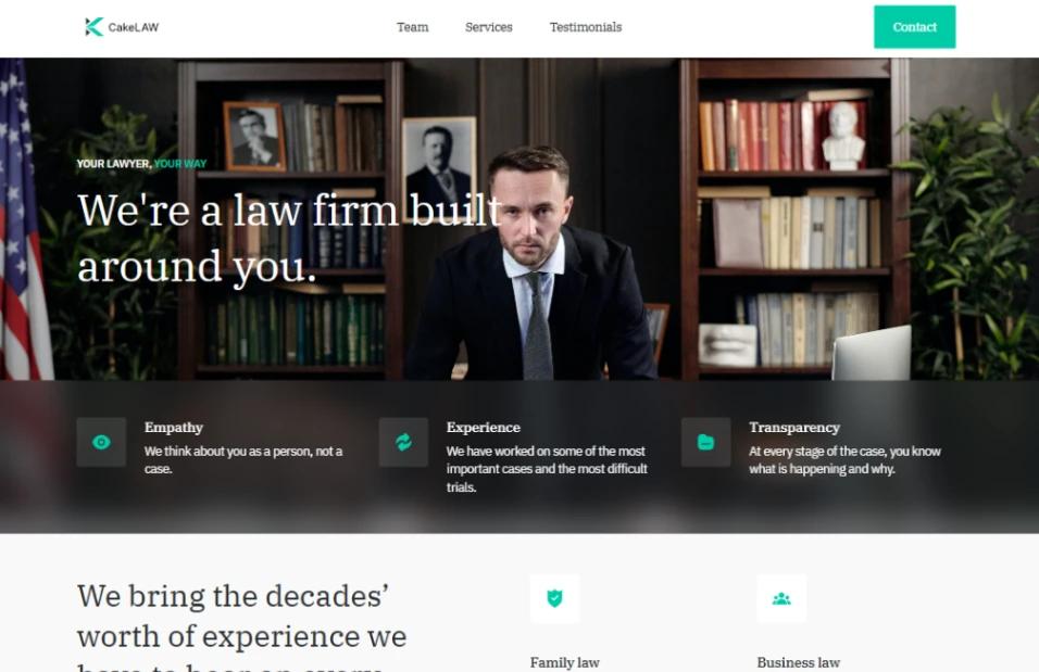 Jurist Law Firm website template
