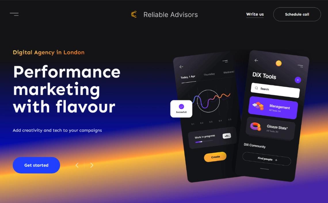 Marketing Agency website template