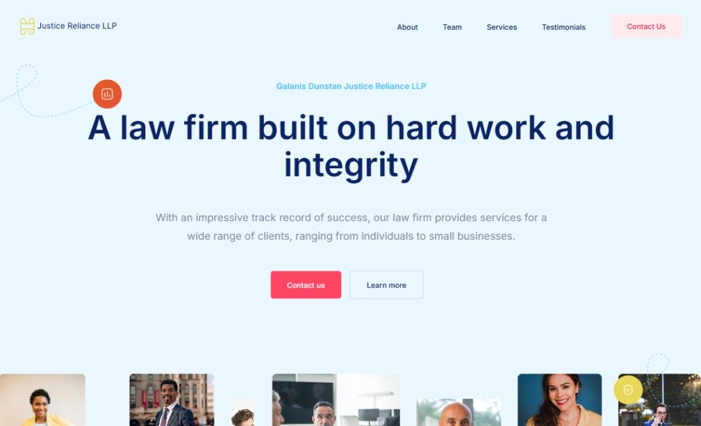 Professional Law Firm website template