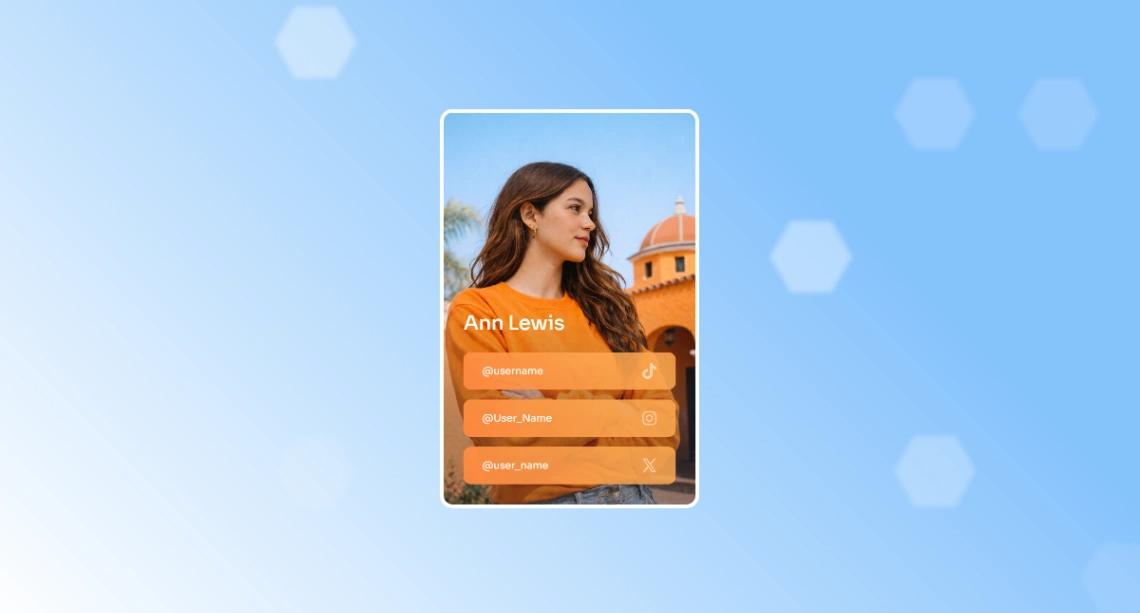 Link Tree website template