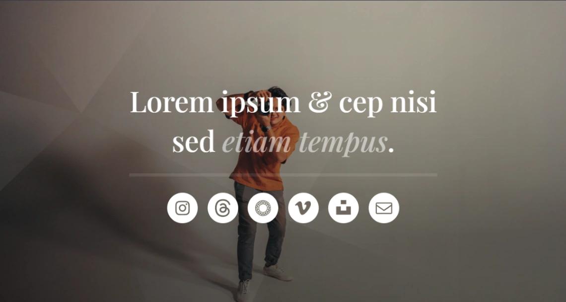 Social Profile website template