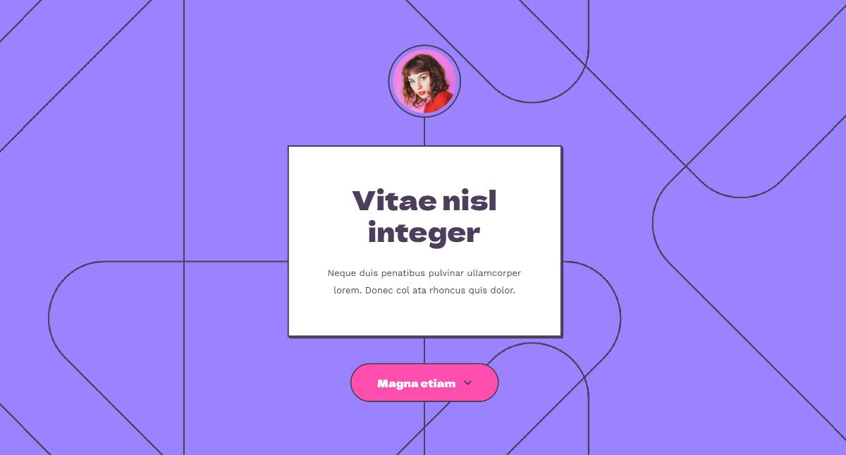 Single-page Layout website template