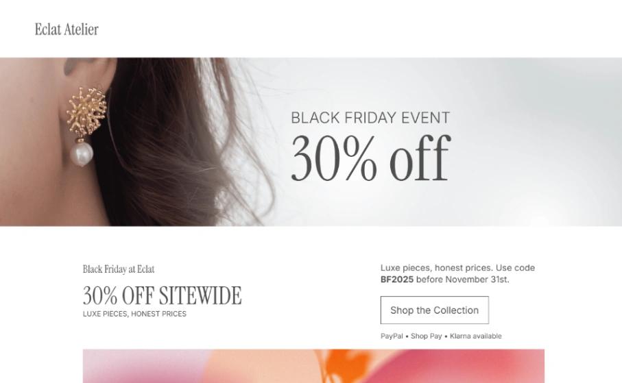 Black Friday Sale website template