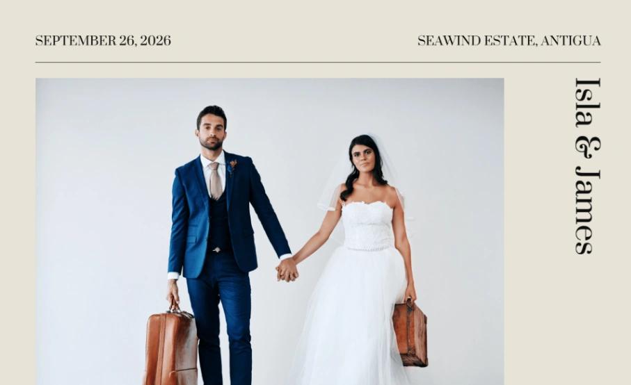 Wedding Event Landing website template