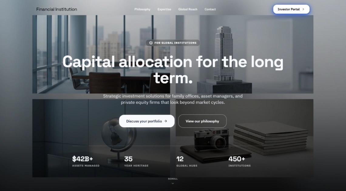 Wealth Management website template