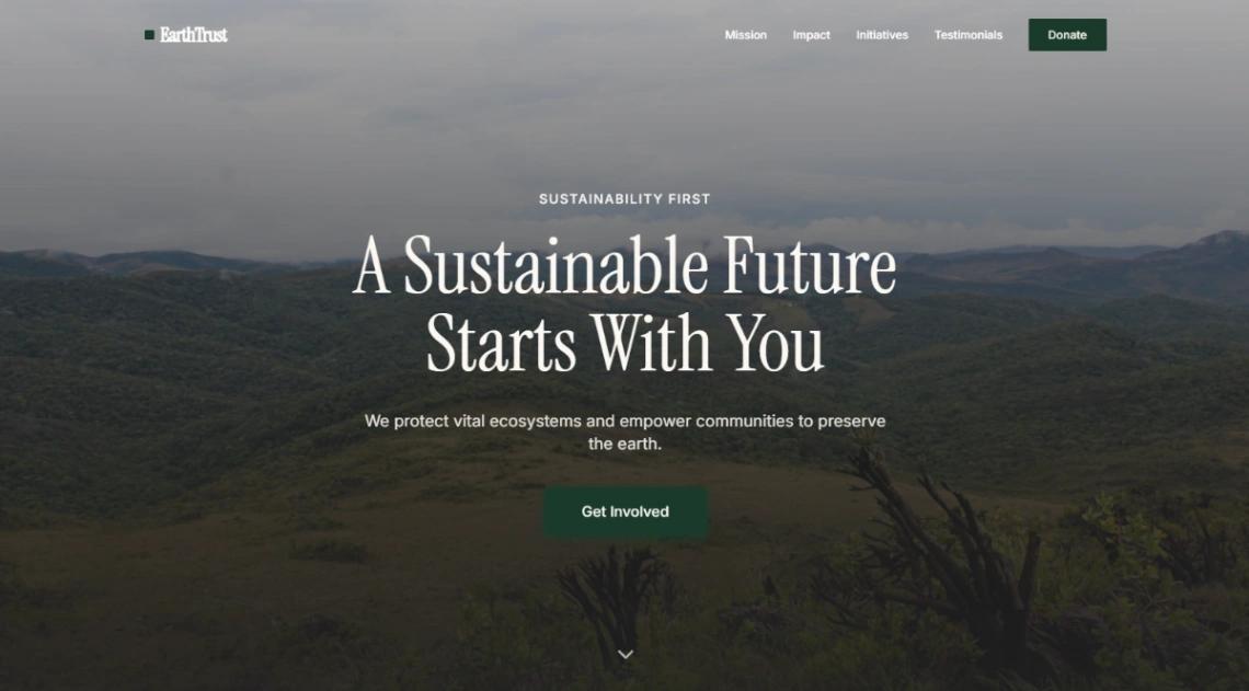 Environmental Nonprofit website template