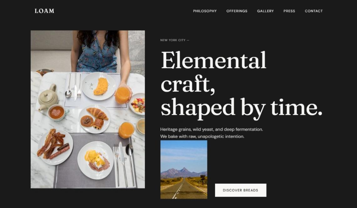 Artisan Bakery website template
