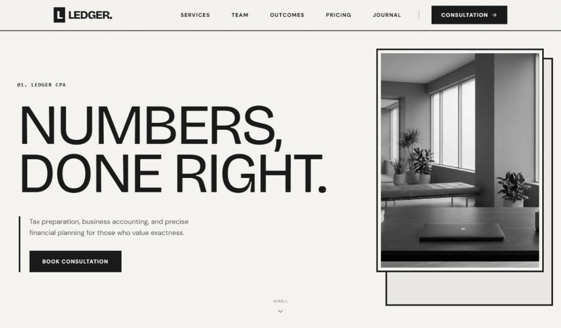 CPA Tax Accountant website template