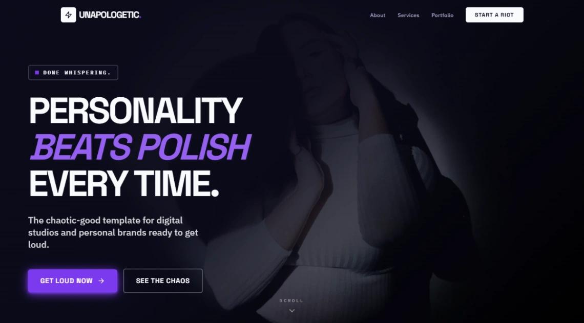 Anti-Corporate Agency website template