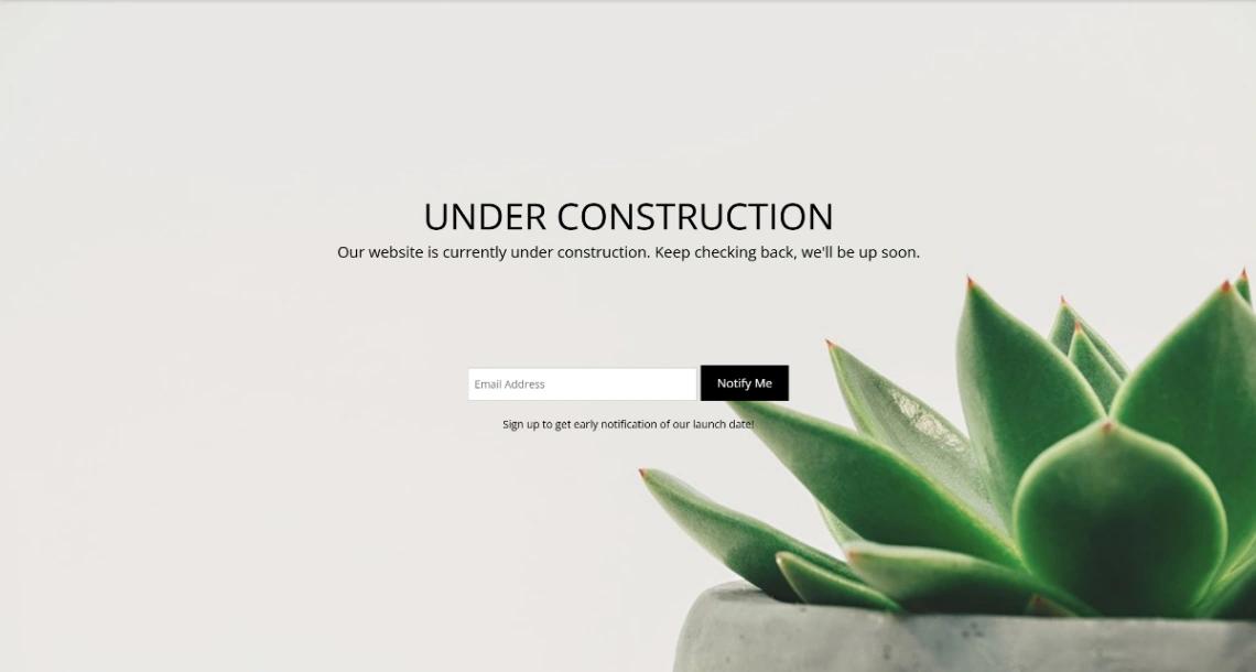Under Construction website template