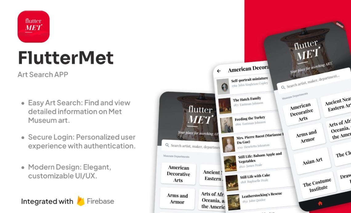 Art Search App mobile app design template