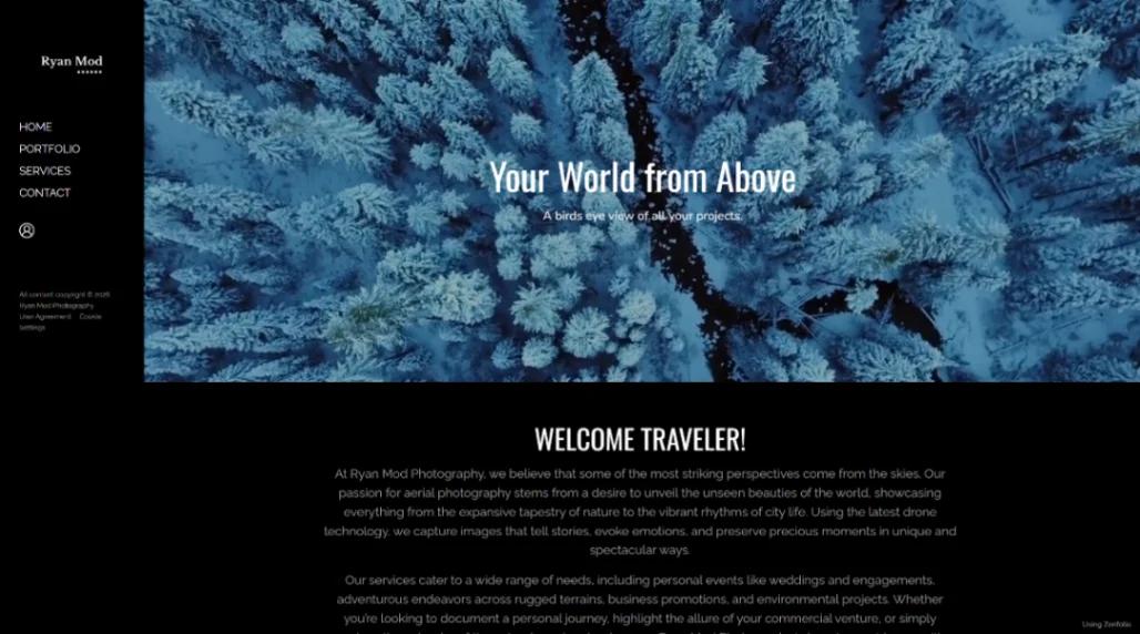 Aerial Photography website template