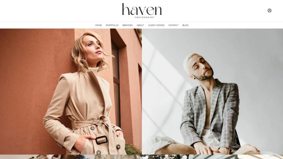 Portrait Photography website template