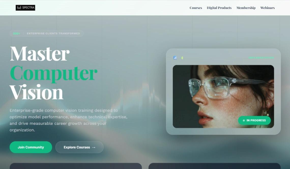 Computer Vision Academy website template