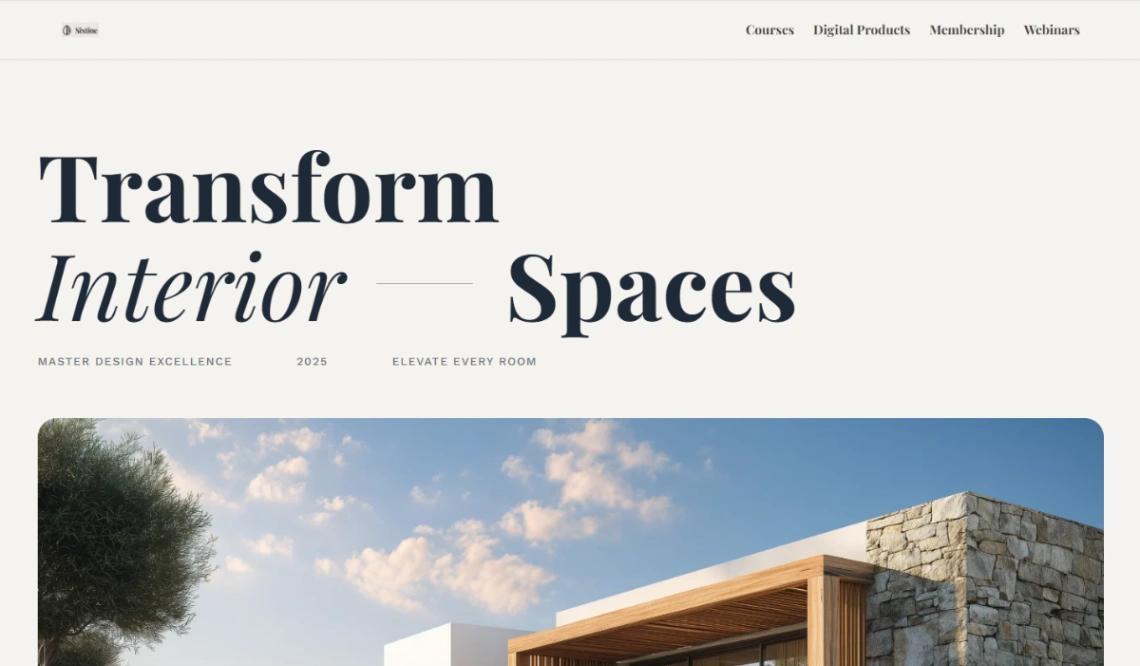 Interior Design Academy website template