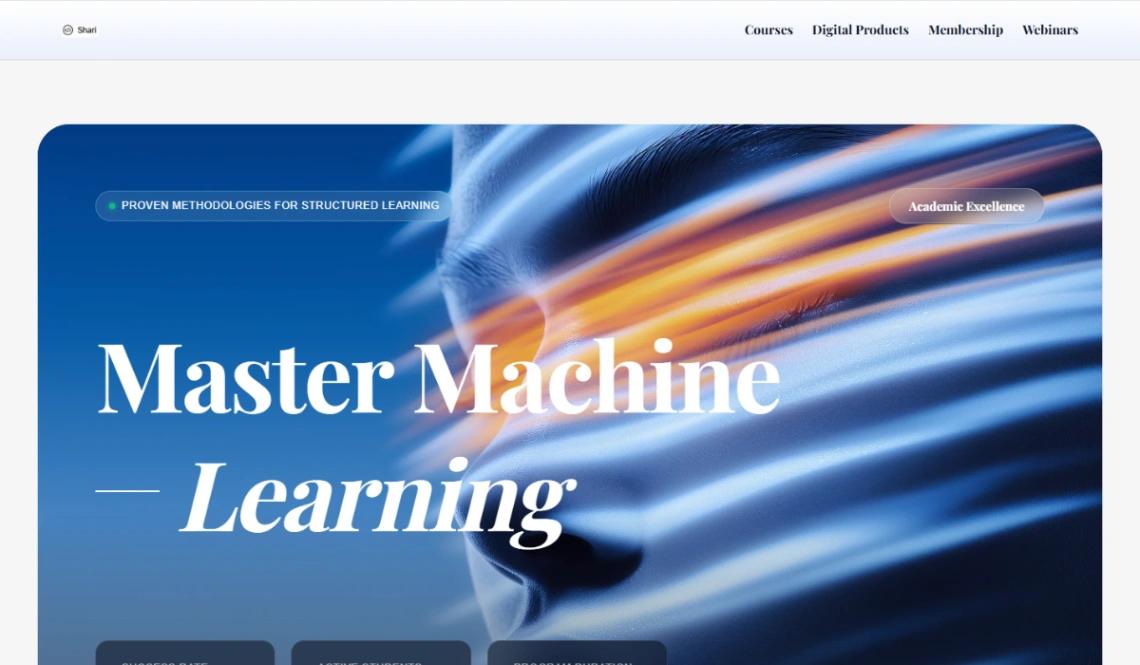 Machine Learning Course website template