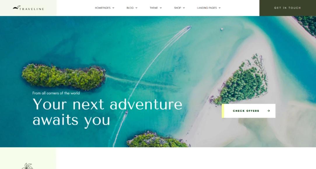 Travel Agency website template