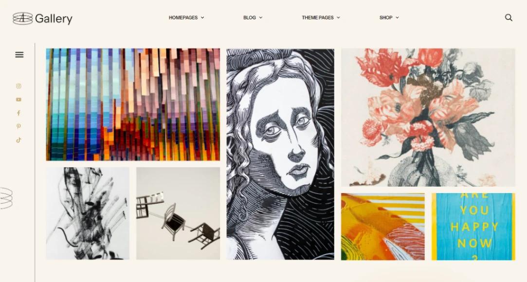 Art Gallery website template