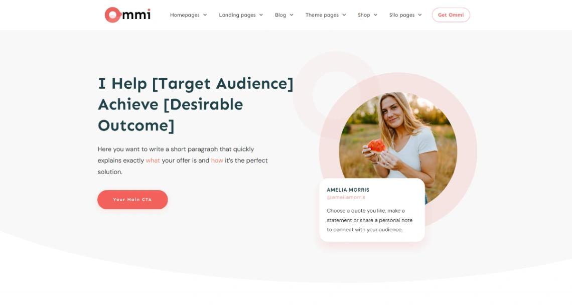 Personal Branding website template
