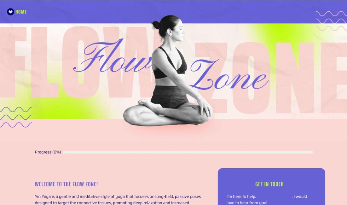 Yoga & Wellness Course website template