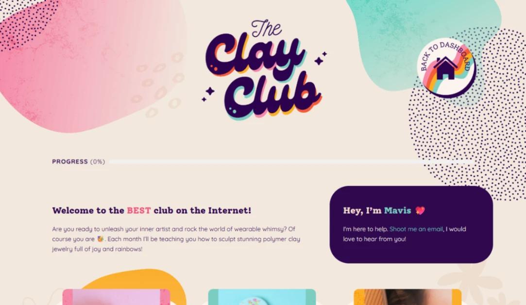 Creative Membership website template