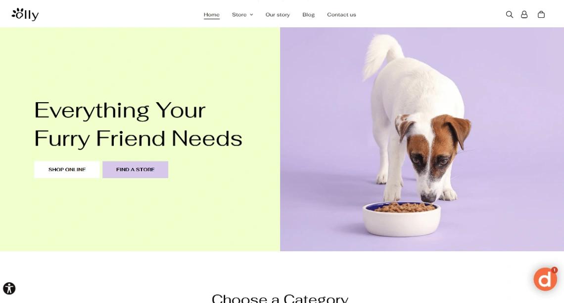 Dog Store website template