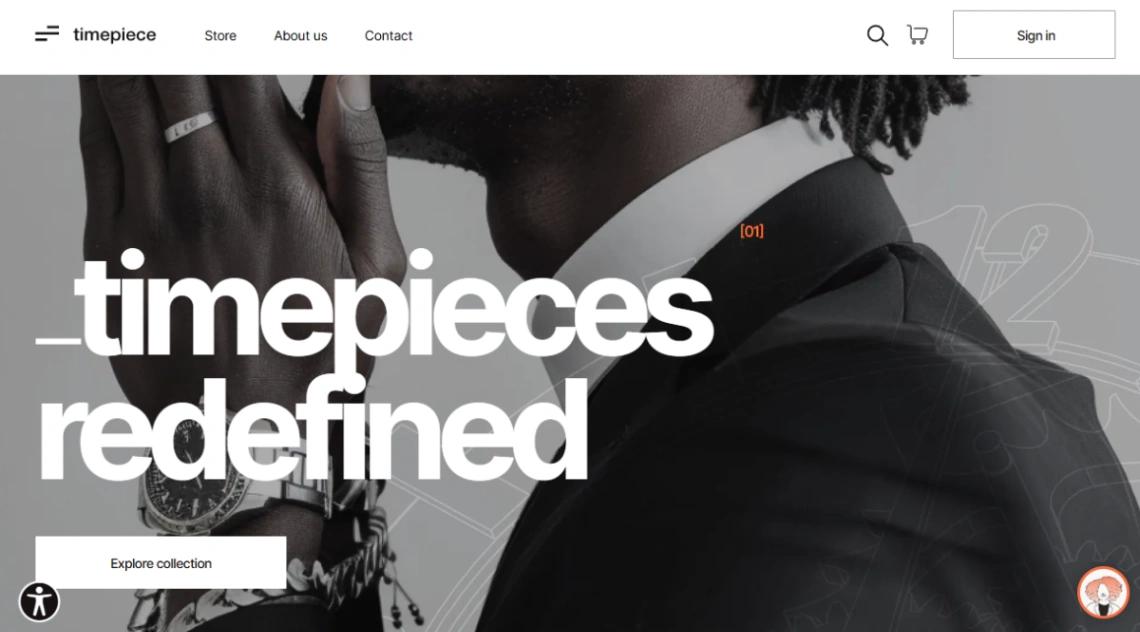Luxury Watch Store website template