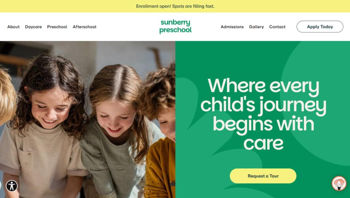 Preschool Daycare website template