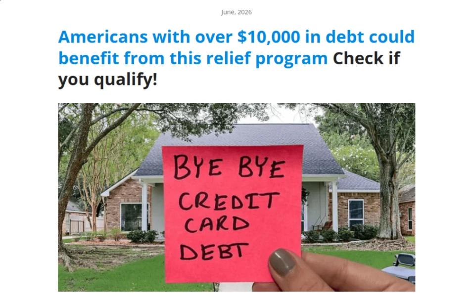 Debt Settlement Relief website template
