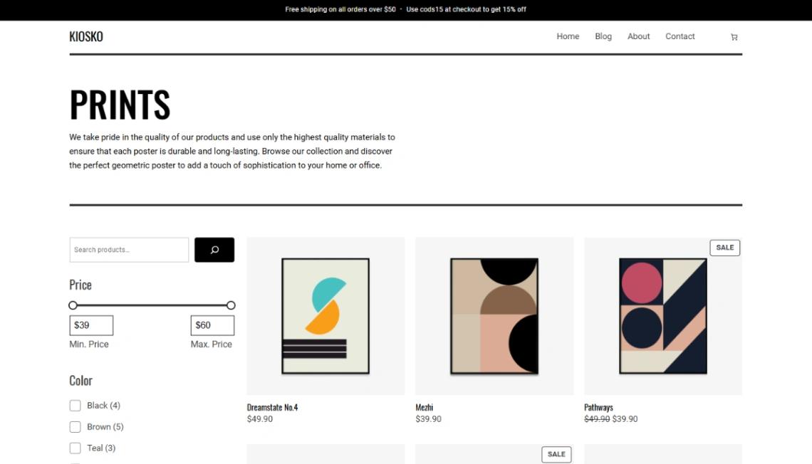 Ecommerce templates