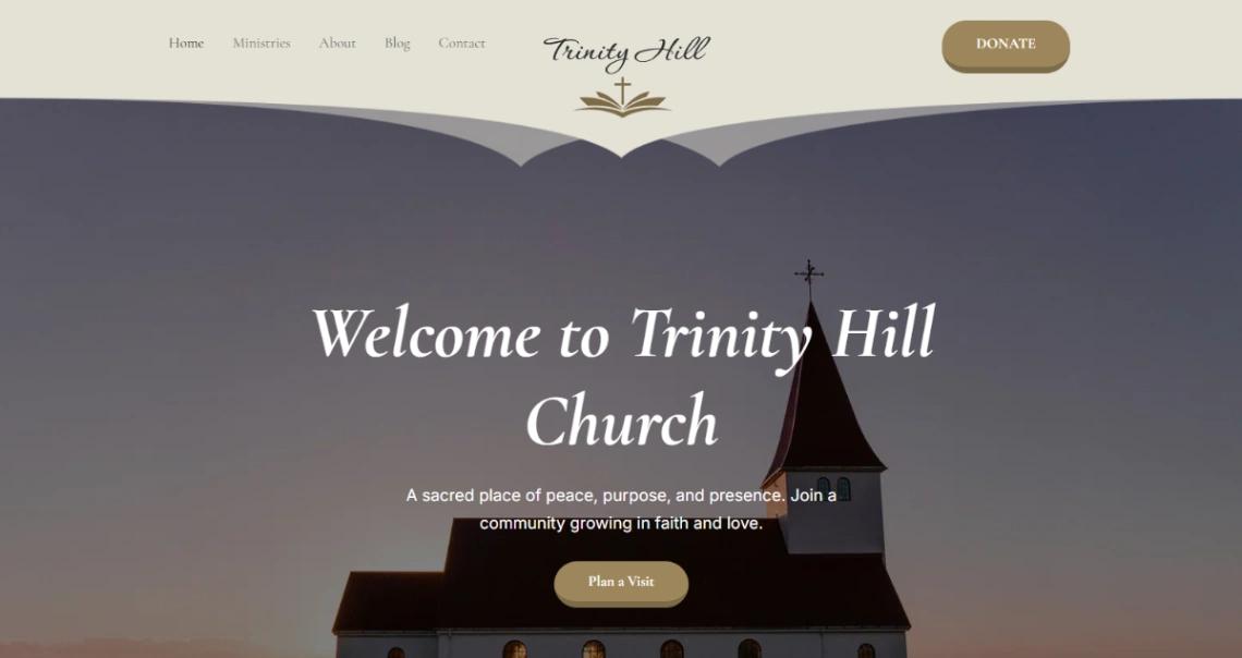 Church & Ministry website template