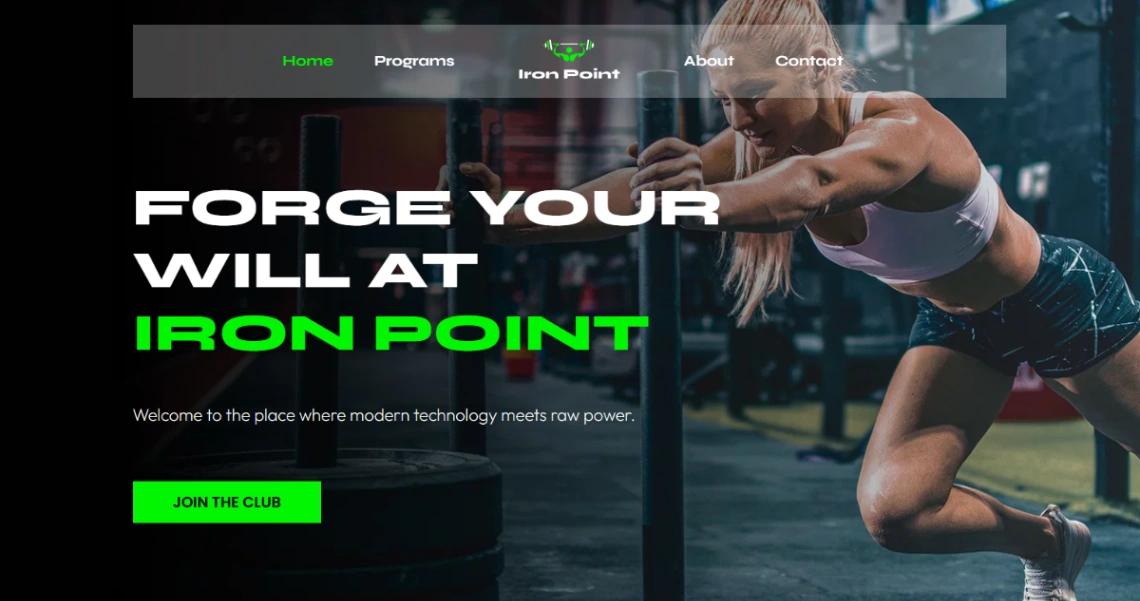Fitness Club website template