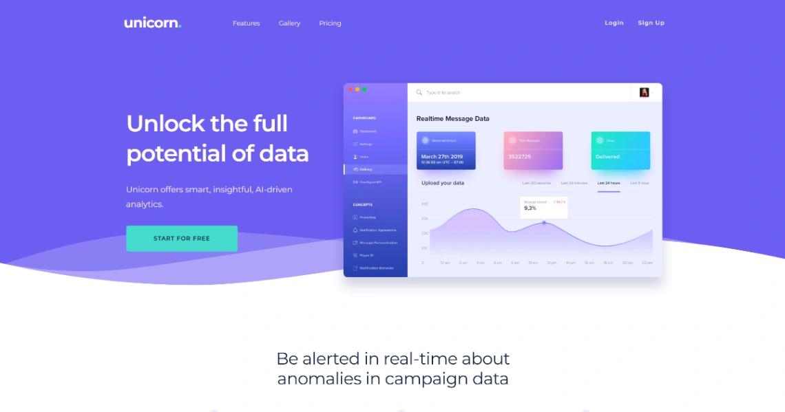 Tech Startup website template