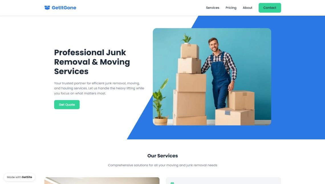 Moving Services website template