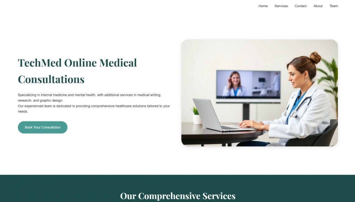 Medical Consultation website template