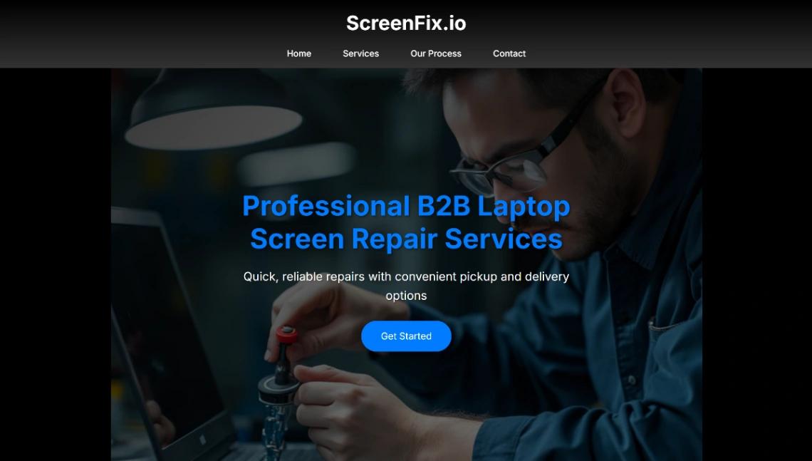 Laptop Repair Services website template