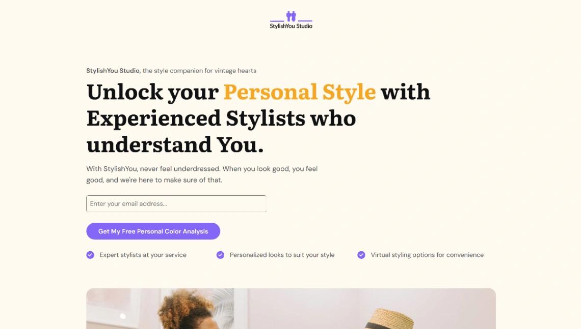 Personal Stylist website template