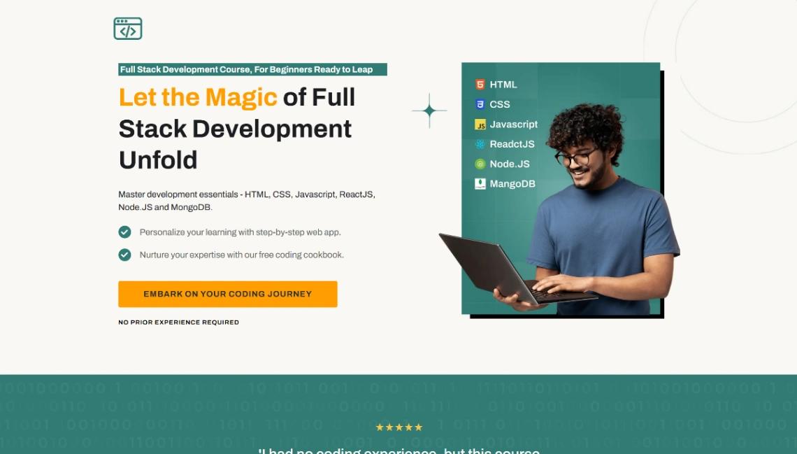 Programming Course website template