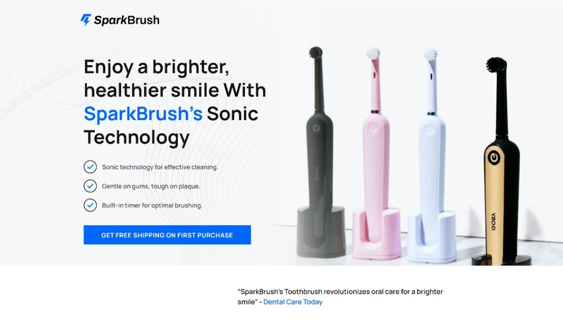 Oral Care Brand website template