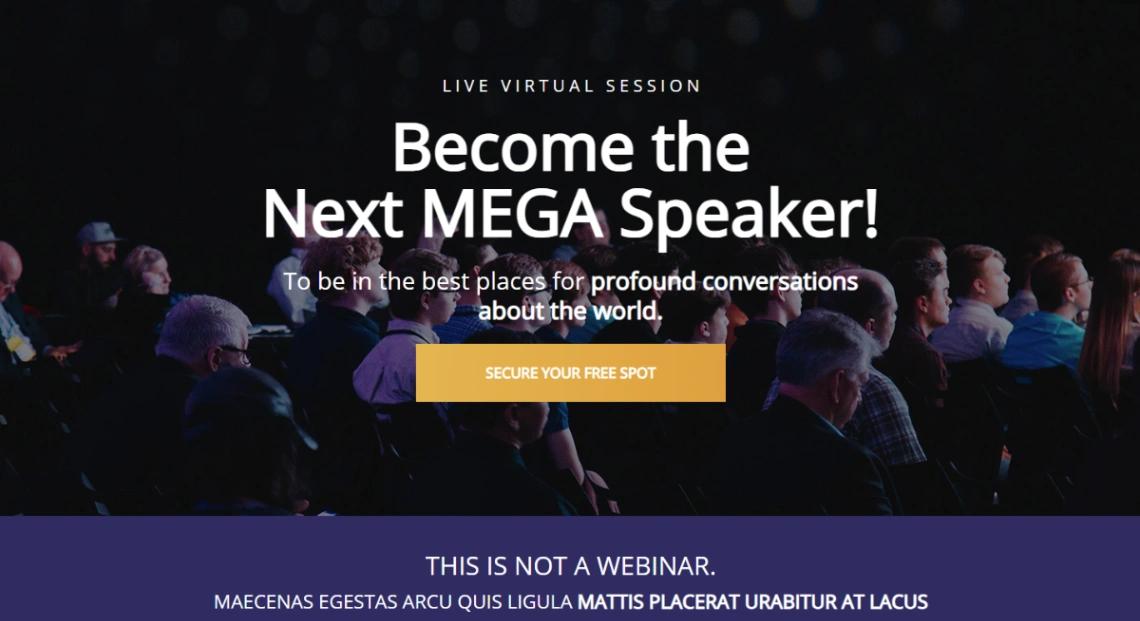 Virtual Summit website template