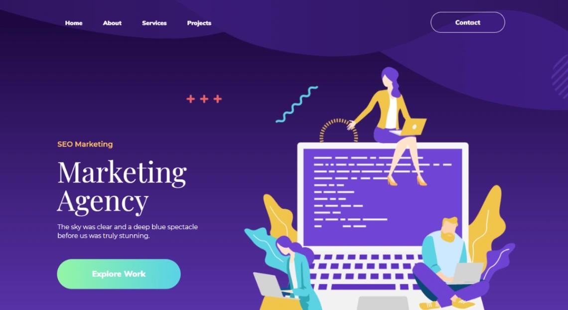 Marketing Agency website template