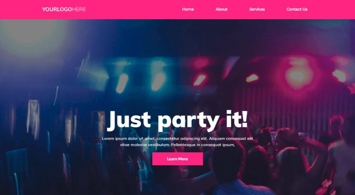 Entertainment & DJ website template