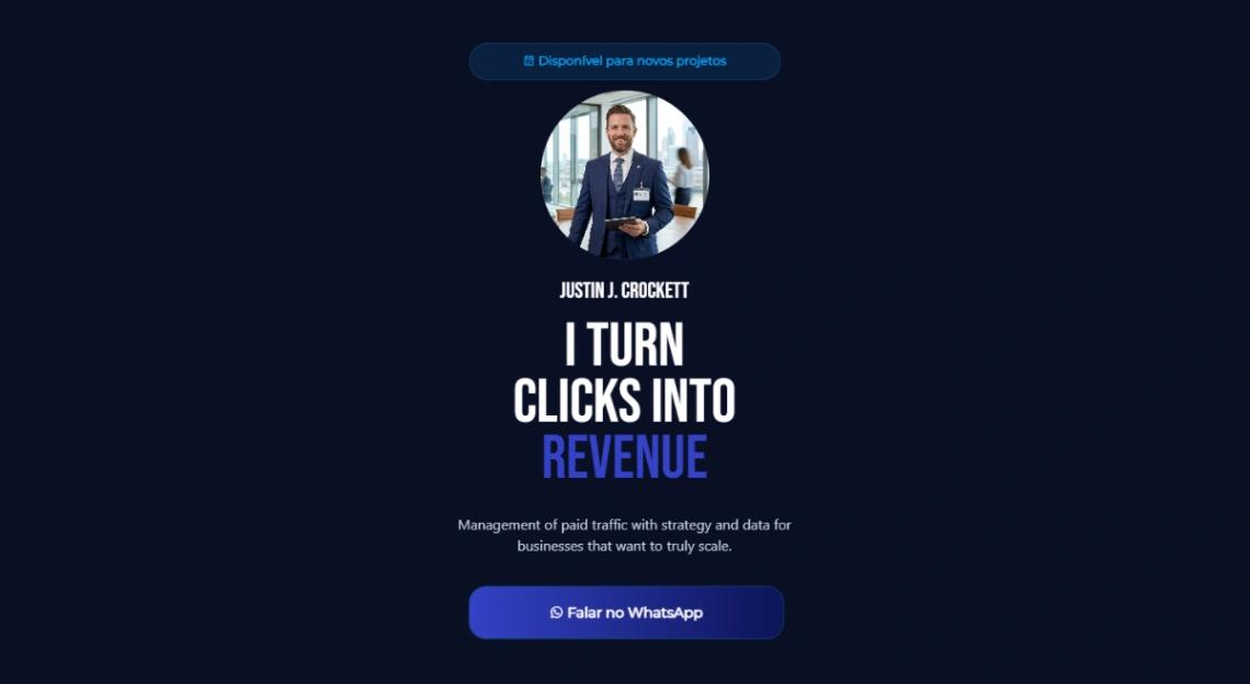 Marketing Consultant website template
