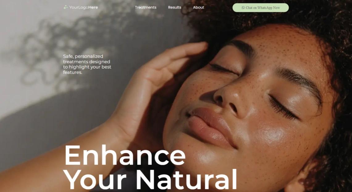 Beauty Treatments website template