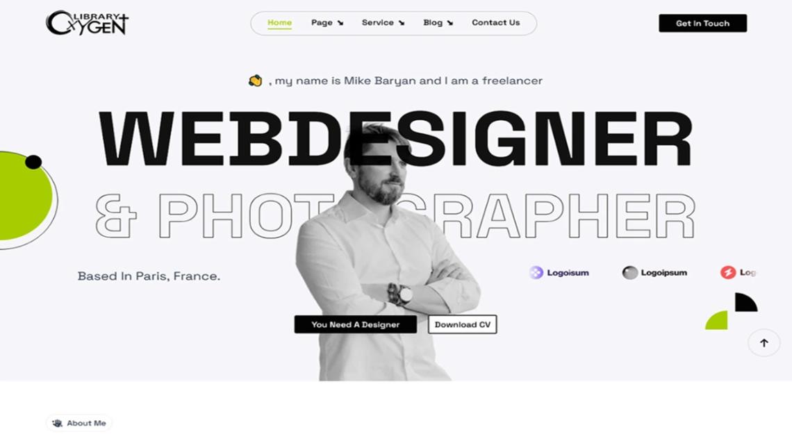 Creative Portfolio website template