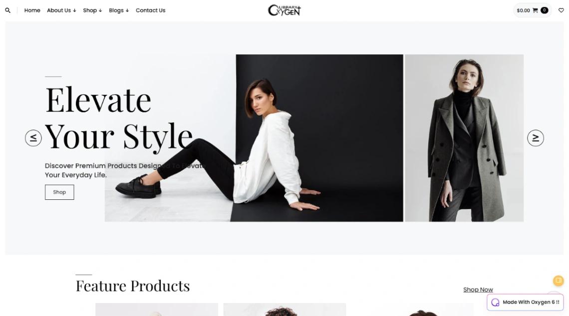 Minimal Shop Store website template