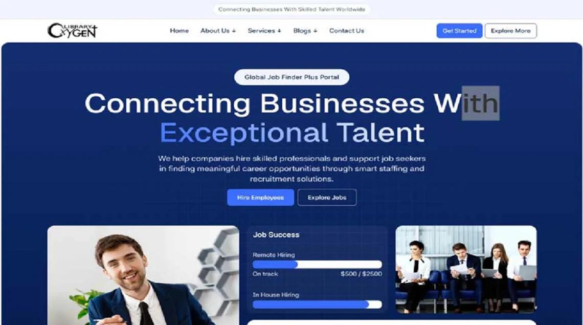 Recruiting Agency website template