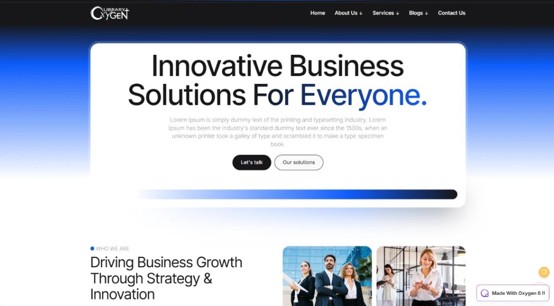 Corporate Business website template