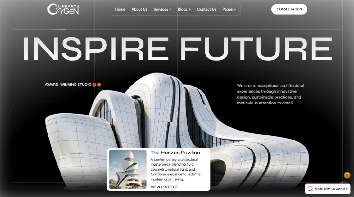 Architecture Firm website template