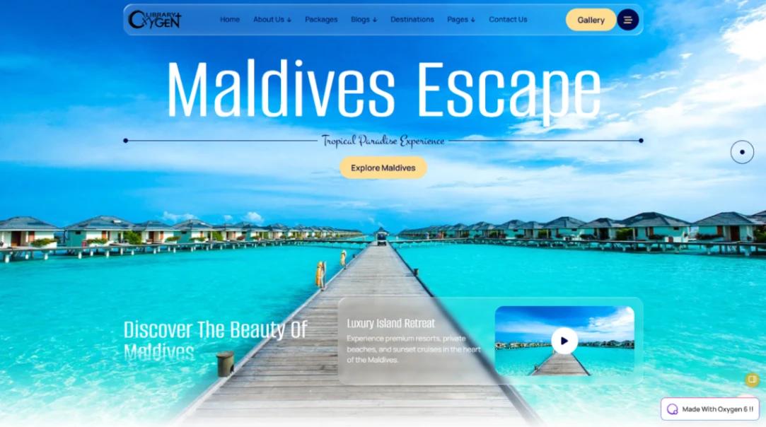 Travel Agency website template